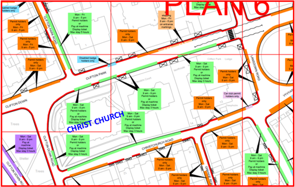 Parking Zone Enlarged